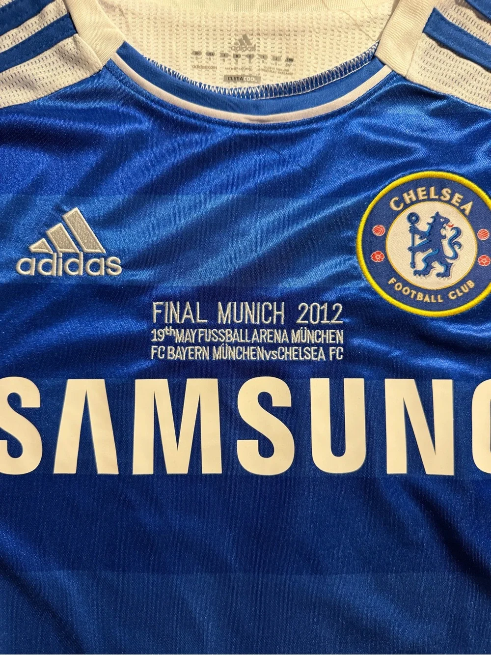 Drogba Chelsea FC Blue Samsung Home Jersey size small